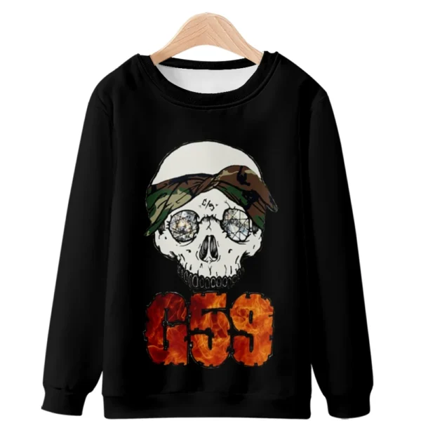 G59 Merch Long Sleeve Black Sweatshirt